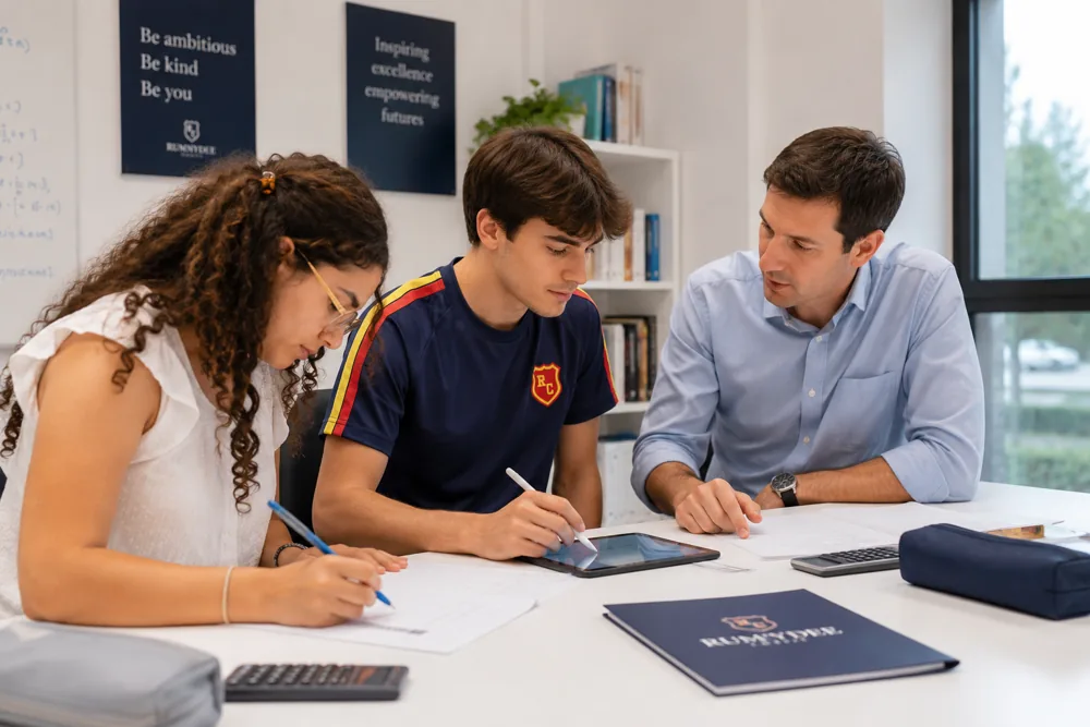 A Study Mentor working one-to-one with a student